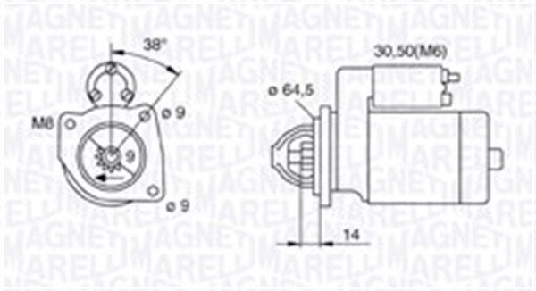 MAGNETI MARELLI Gas Spring, bonnet 10676476 - MAGNETI MARELLI