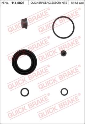 QUICK BRAKE Warning Contact, brake pad wear 12256640 - QUICK BRAKE