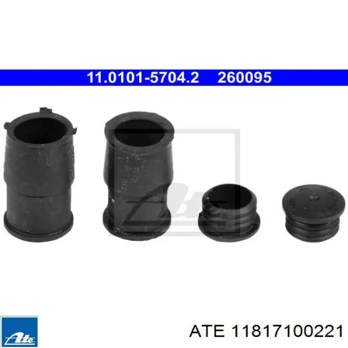 ATE Brake Pad Set, disc brake 11717182 - ATE