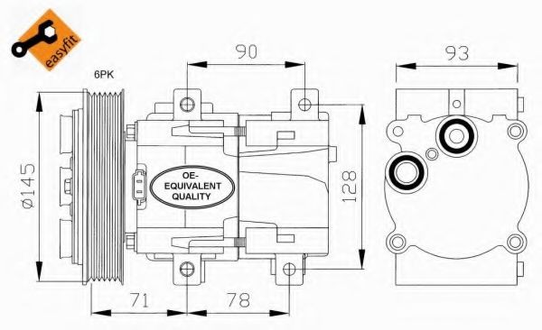 NRF Thermostat, coolant 12170364 - NRF