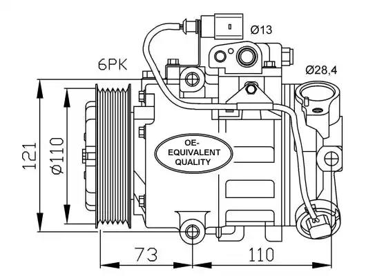NRF Radiator, engine cooling 12222705 - NRF