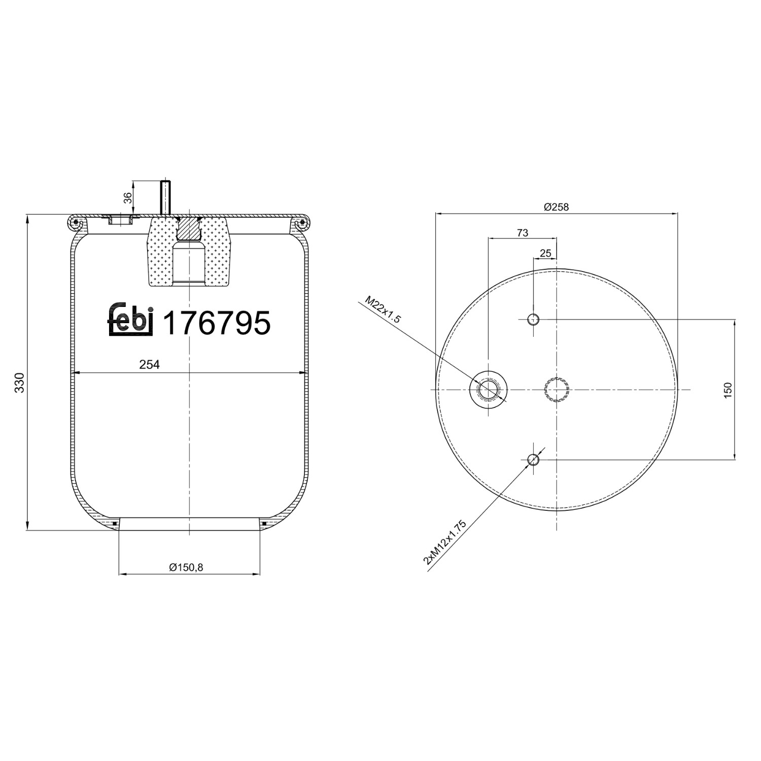 FEBI BILSTEIN Mounting, control/trailing arm 12217805 - FEBI BILSTEIN