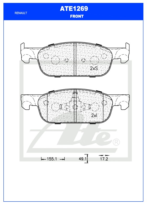 ATE Carrier, brake caliper 12179666 - ATE