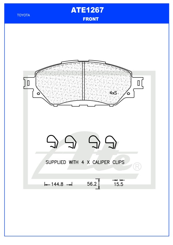 ATE Brake Disc 12170732 - ATE