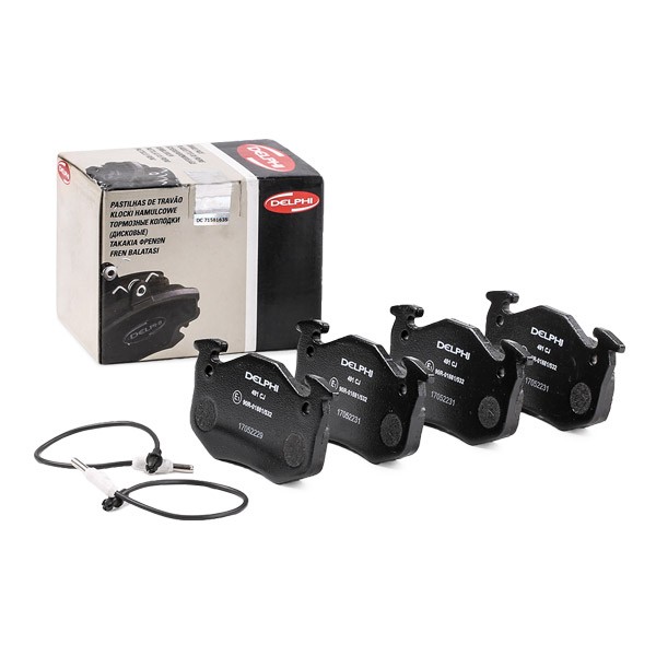 DELPHI Brake Pad Set, disc brake 11144198 - DELPHI