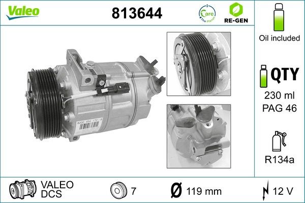 VALEO Gasket, coolant pipe 10138834 - VALEO