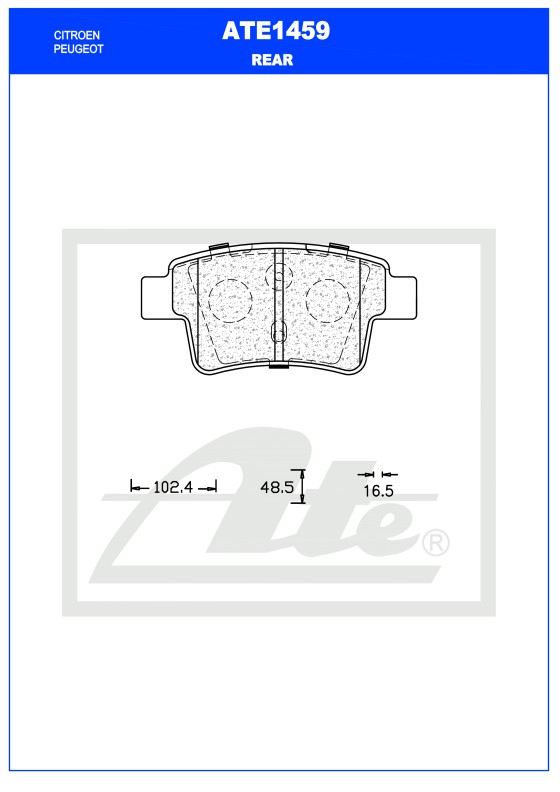 ATE Brake Disc 13055996 - ATE