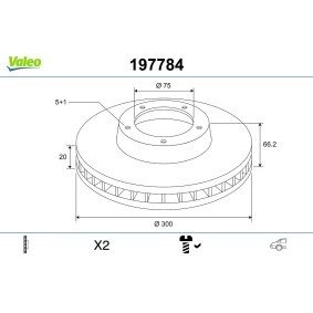 VALEO Brake Pad Set, disc brake 12300784 - VALEO