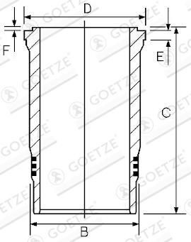 GOETZE Piston Ring Kit 12217965 - GOETZE