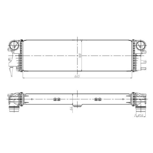 NRF Oil Cooler, automatic transmission 12923595 - NRF