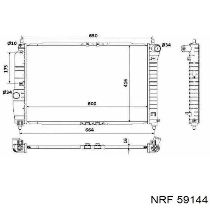 NRF Charge Air Hose 12226733 - NRF