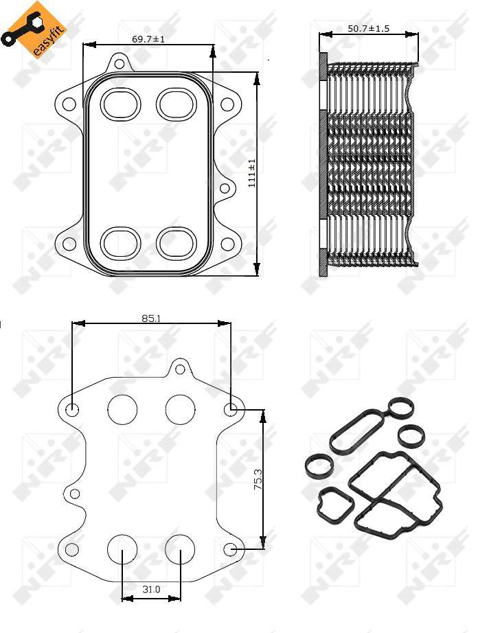 NRF Thermostat, coolant 12923763 - NRF