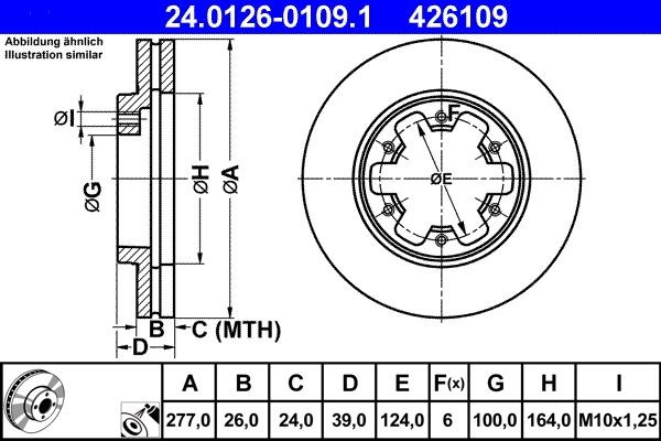 ATE Accessory Kit, brake shoes 12261261 - ATE