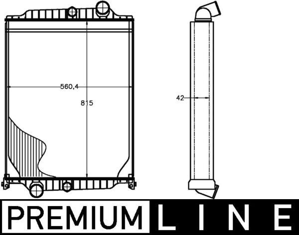 NRF Heat Exchanger, interior heating 12225126 - NRF