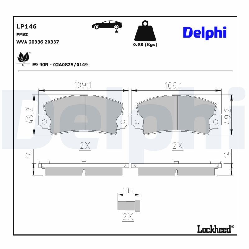 DELPHI Mounting, control/trailing arm 11156406 - DELPHI