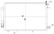 MTR Condenser, air conditioning 13054604 - MTR