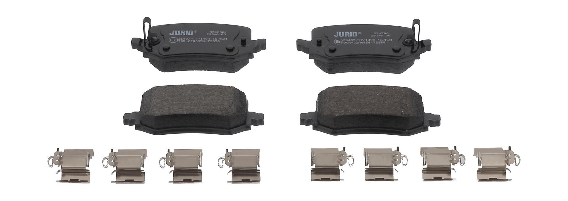 JURID Brake Pad Set, disc brake 10033306 - JURID
