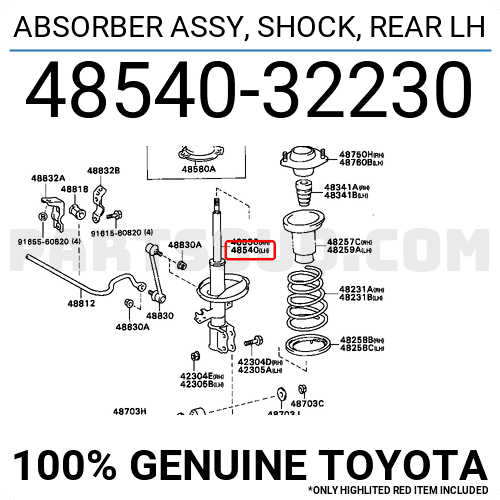 TOYOTA OE OE ITEM 13483032 - TOYOTA OE