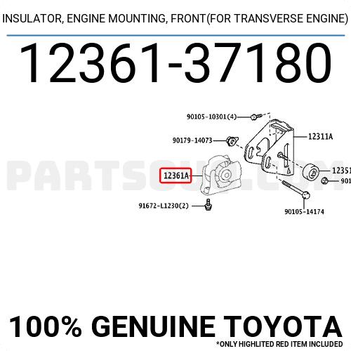 TOYOTA OE OE ITEM 12188367 - TOYOTA OE